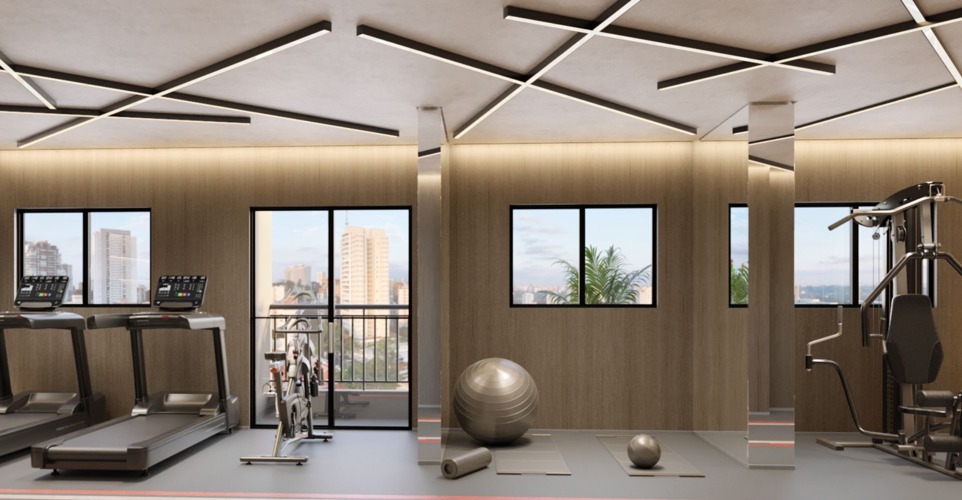 Academia no rooftop sao paulo tag guedala morumbi
