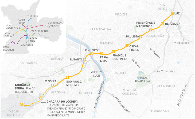 linha 4 amarela metro sao paulo