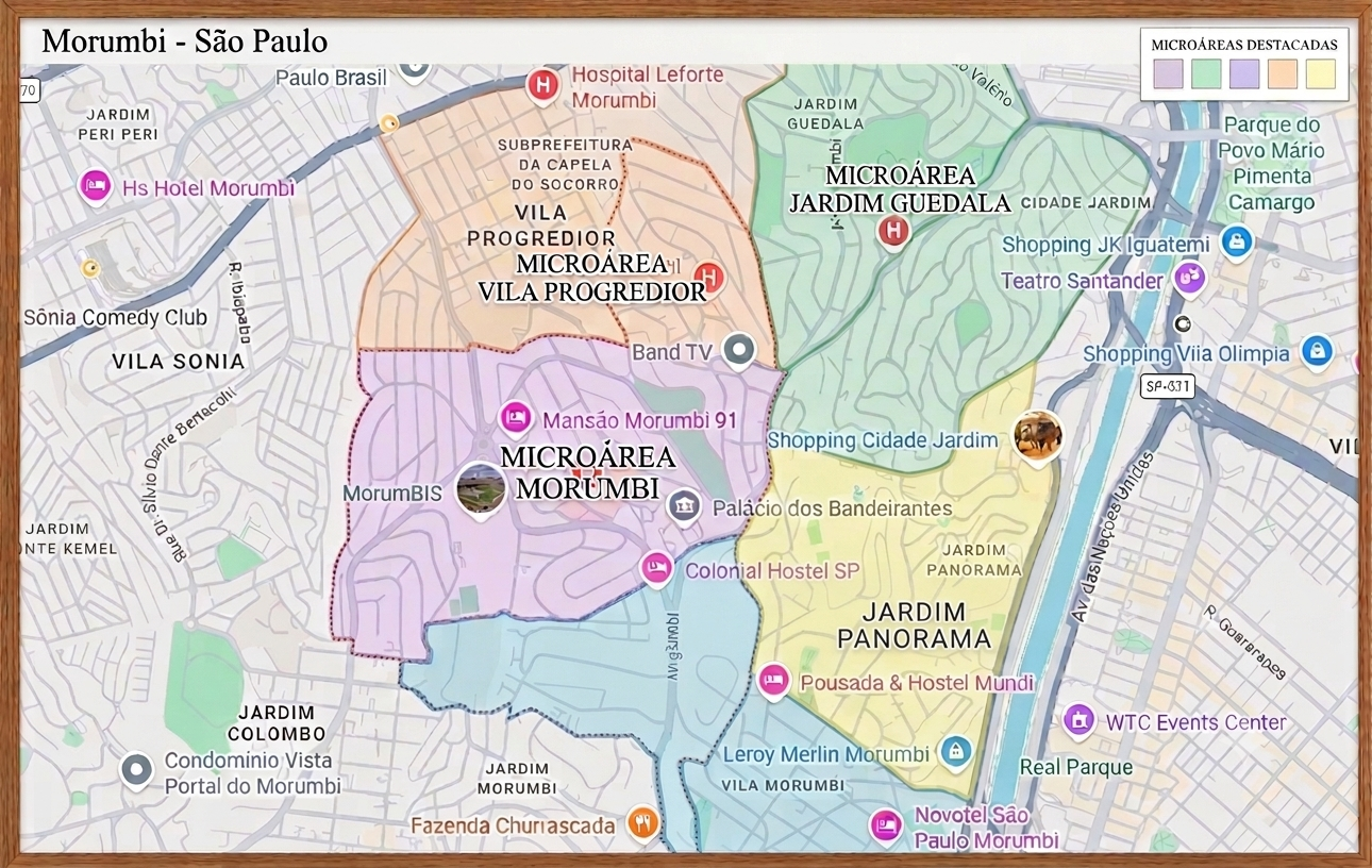 micro areas do bairro morumbi sao paulo para comprar apartamento